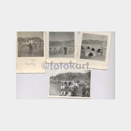 1963 Köprüköy Konulu 4 Adet Fotoğraf
