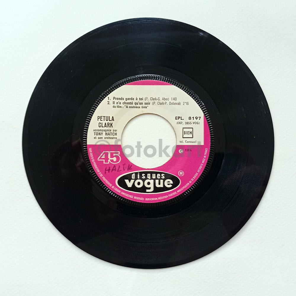 Petula Clark, Ceux Qui Ont Un Coeur Fransa Baskı 45'lik Plak - Görsel 3