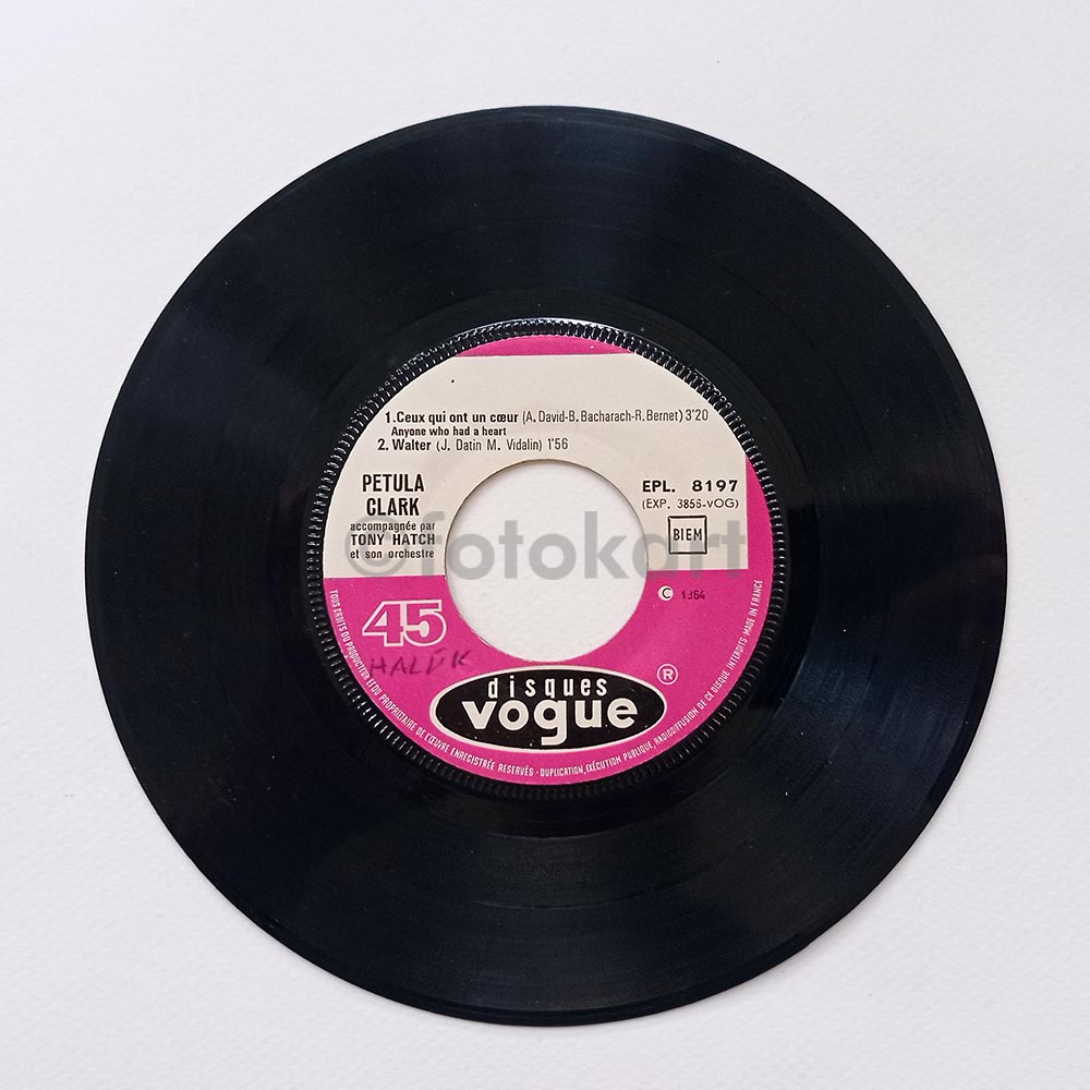 Petula Clark, Ceux Qui Ont Un Coeur Fransa Baskı 45'lik Plak - Görsel 4