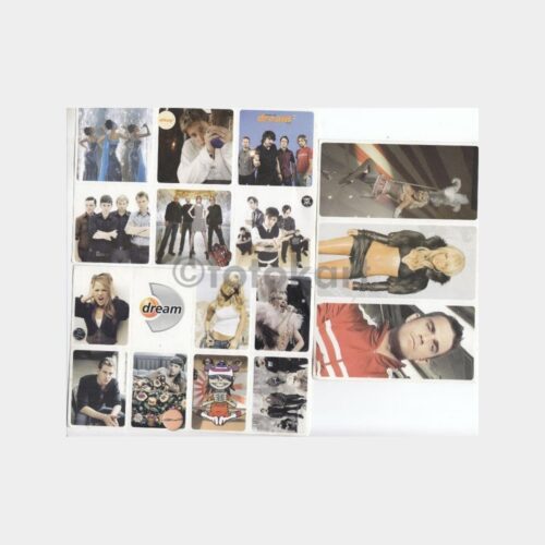 1998 Pop Sanatçılar Etiketleri Lotu (9 Adet Kart)