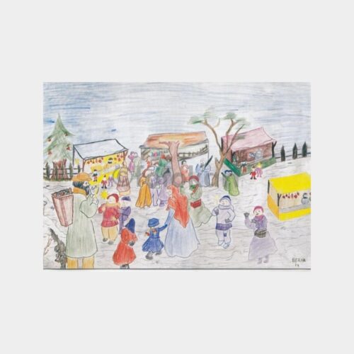 Sanatçı Berna - Kış Eğlenceleri Konulu Tebrik Kartı