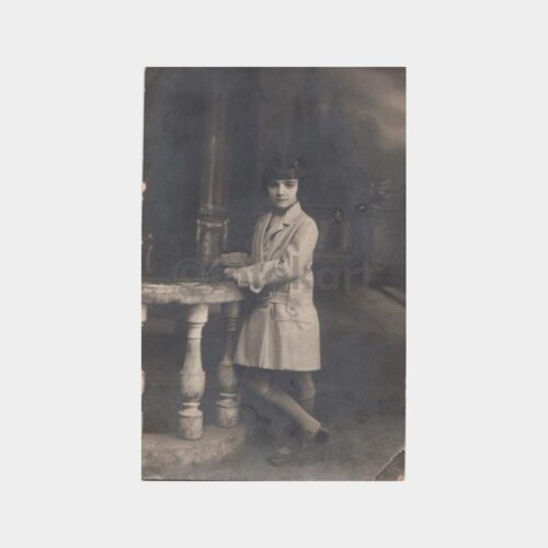 1941 Stüdyo Foto Turan Kız Çocuk Fotoğrafı