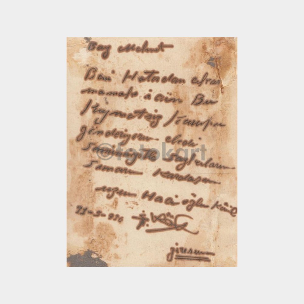 1930 Giresun Askeri Grup Stüdyo Fotoğraf - Görsel 2