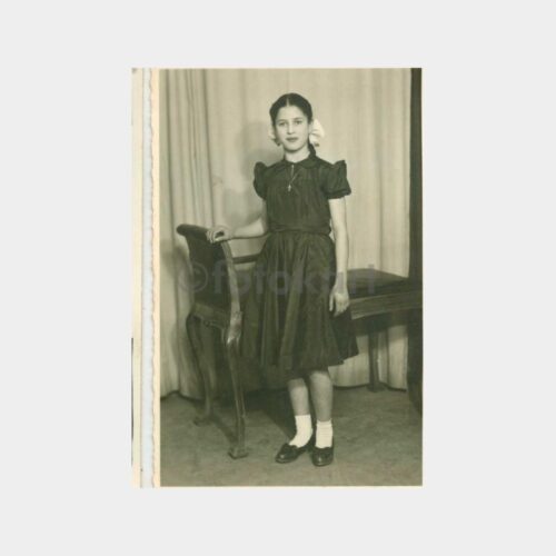 1940 Genç Kız Stüdyo Fotoğraf