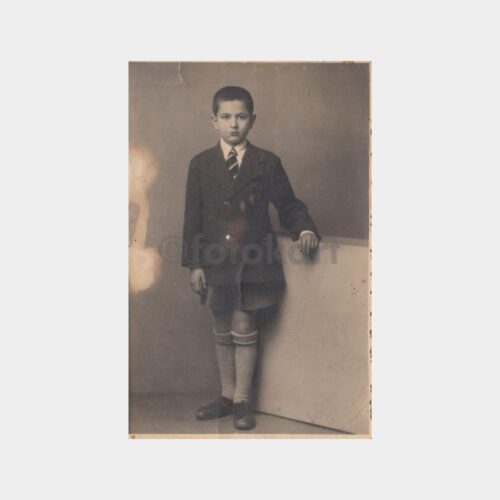 1938 Erkek Öğrenci Stüdyo Fotoğraf