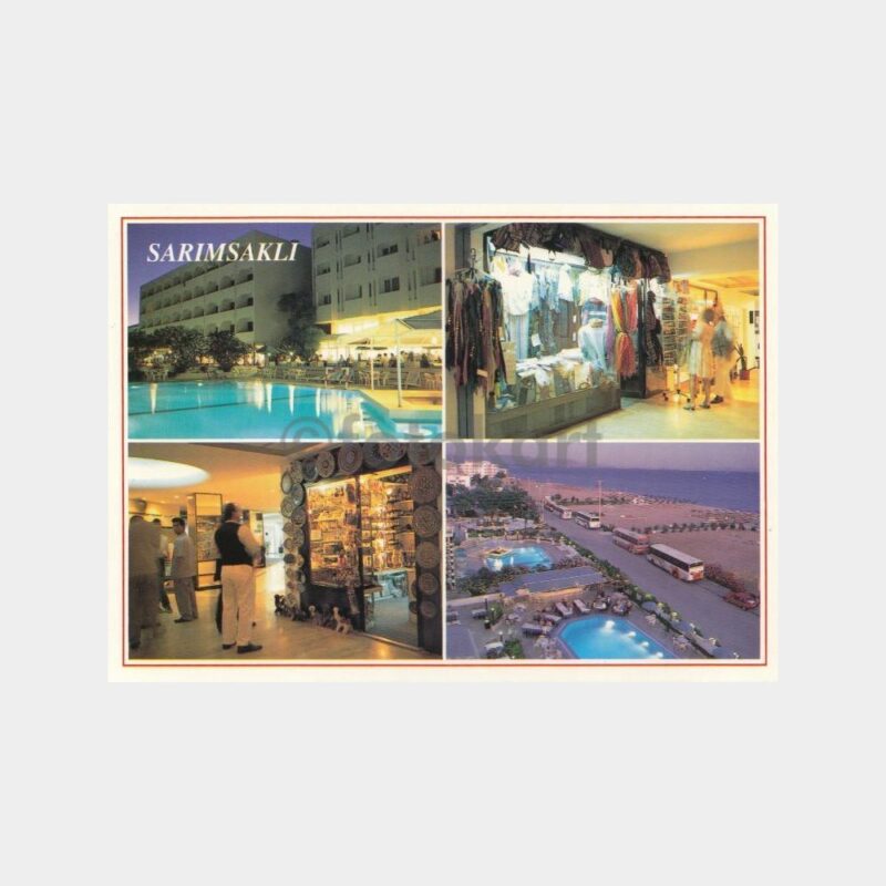 1990 Ayvalık Sarımsaklı 4 Görünüş Kartpostal