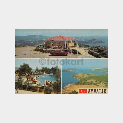 1968 Ayvalık 3 Değişik Görünüş Kartpostal