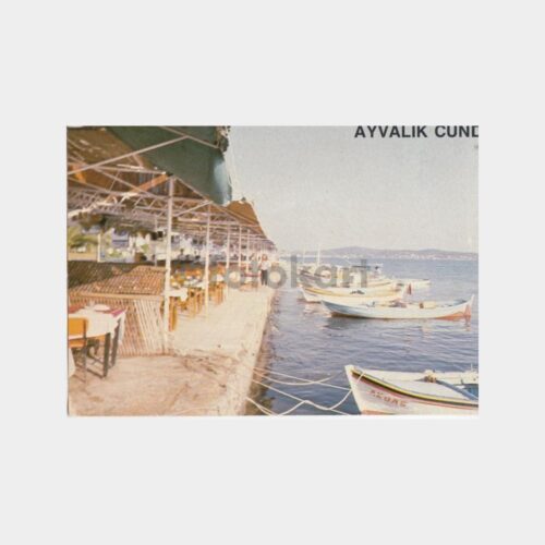 1978 Ayvalık Cunda Adası Lokantalar Görünüş Kartpostal