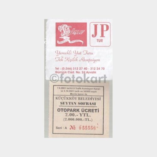 2007 Ayvalık Konulu 2 Adet Bileti