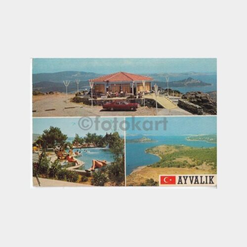 1978 Ayvalık 3 Değişik Görünüş Kartpostal