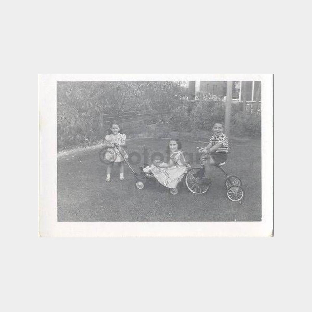 1956 Bahçede Oynayan Çocuklar Fotoğraf