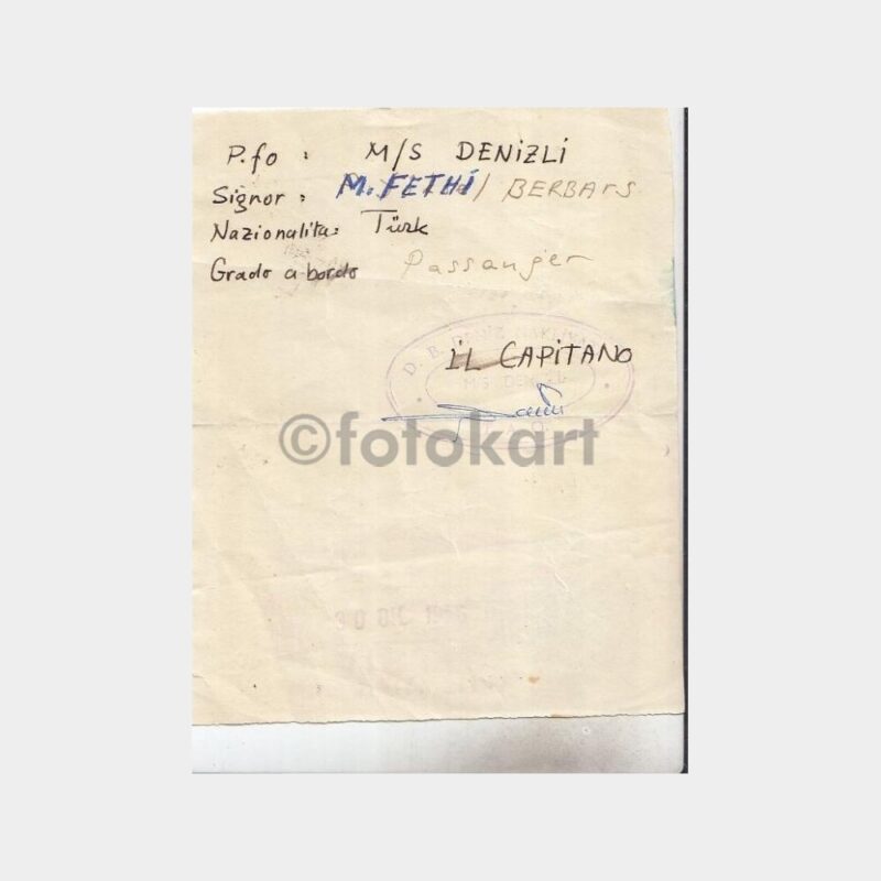 1970 Denizcilik Konulu Efemera