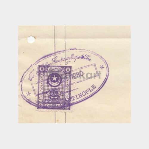 1930 İstanbul Ford Motor Company Faturası