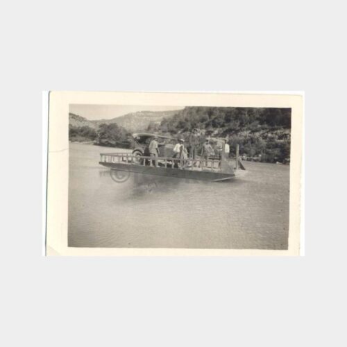 1935 Mut Yolu Göksu Üzeri Sal ile Geçiş Fotoğraf