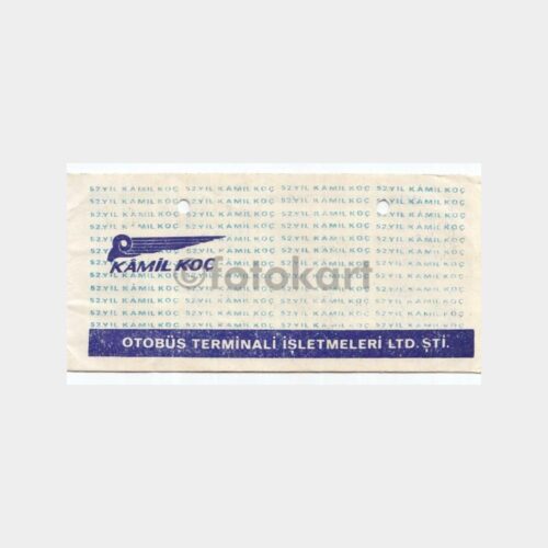 1975 Kamil Koç Otobüs Bileti
