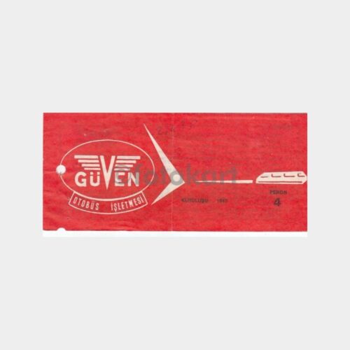 1975 Güven Otobüs Bileti