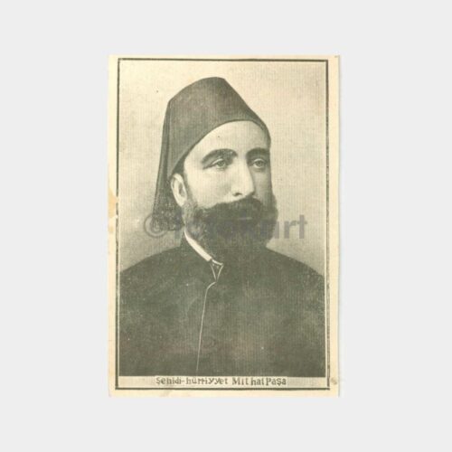 Mithat Paşa - Hürriyet Şehidi Konulu Kartpostal