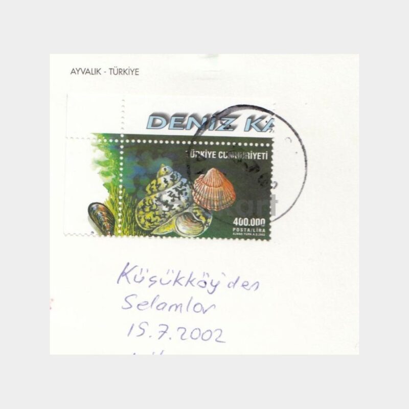 2002 Ayvalık Fener -Posta Damgalı- Kartpostal - Görsel 2