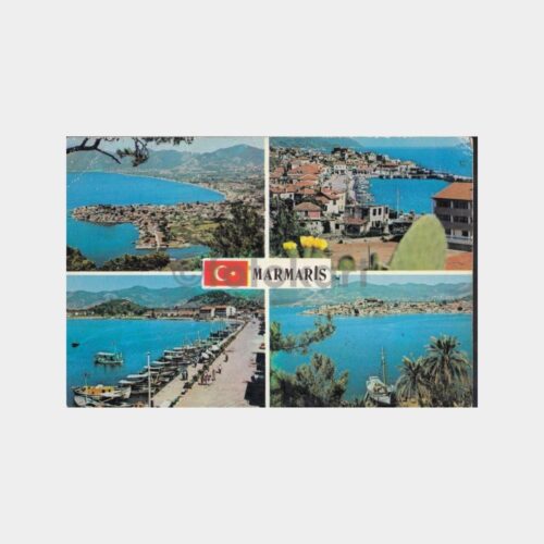 1978 Marmaris Görünüş Posta Damgalı Kartpostal
