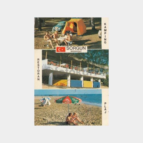 1975 Sorgun Manavgat Posta Damgalı Kartpostal