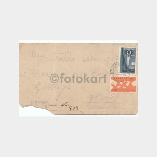 1958 Keçiören Posta Damgalı Zarf