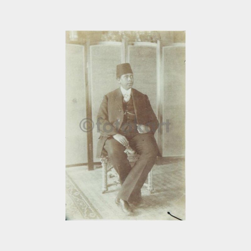 Ağa Konulu Reprodüksiyon Baskı Nadir Fotoğraf