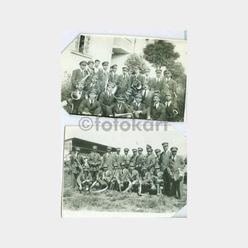 1947 Belediye Müzik Grubu 2 Adet Fotoğraf