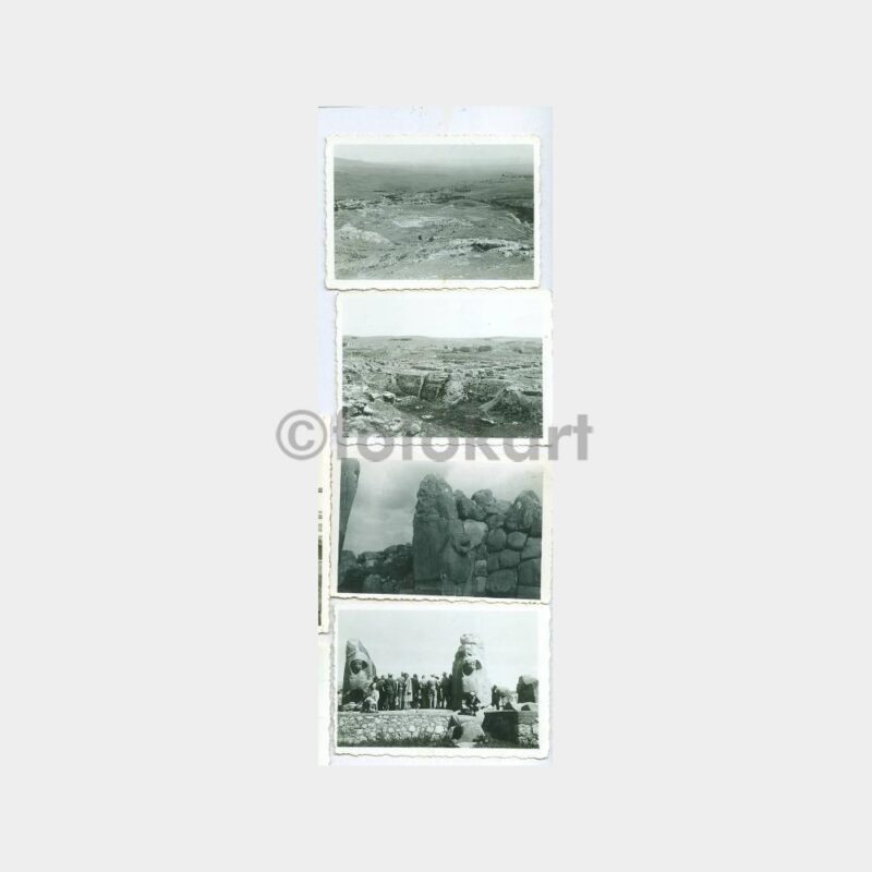 1950 Boğazköy Alacahöyük 4 Adet Albüm Fotoğraf