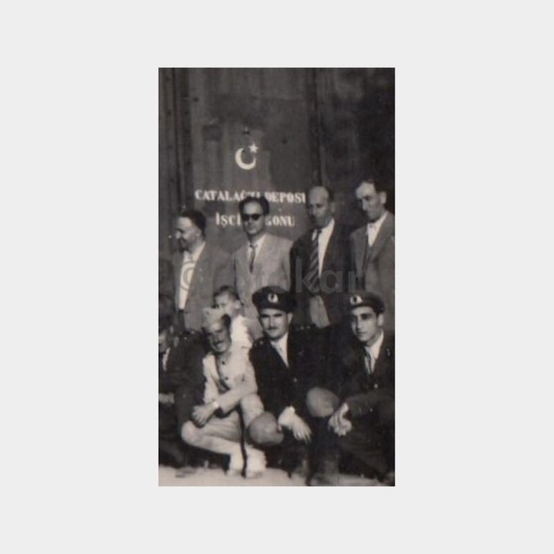 1948 Çaycuma İstasyonu Yolcu Fotoğraf - Görsel 2
