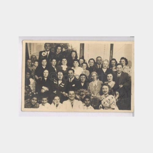 1944 Düğün Merasimi Grup Görünüşü Fotoğraf