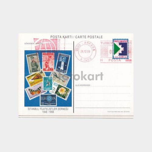 31 Aralık 1999 Damgalı Milenyum Flamlı Posta Kartı Antiye