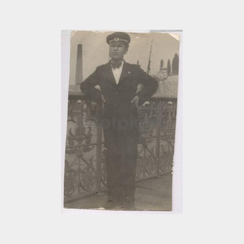 1930 İskelede Genç Öğrenci Görünüş Fotoğraf