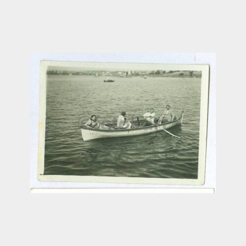 1950 İstanbul Sandalda Yaz Hatırası Fotoğraf