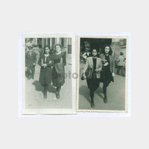 1940 İstanbul Üniversiteli Kızlar 2 Adet Fotoğraf