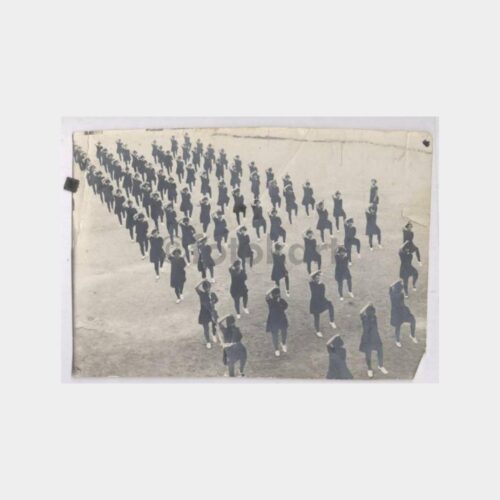 1930 Kız Öğrenciler İdman Görünüş Fotoğraf