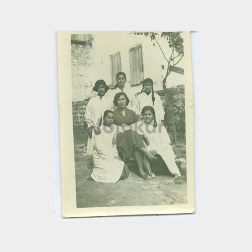 1957 Kız Okul Grup Hatırası Fotoğraf