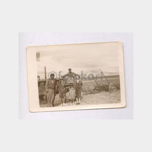 1940 Köy Yaşam Traktör ve Ziraat Konulu Fotoğraf