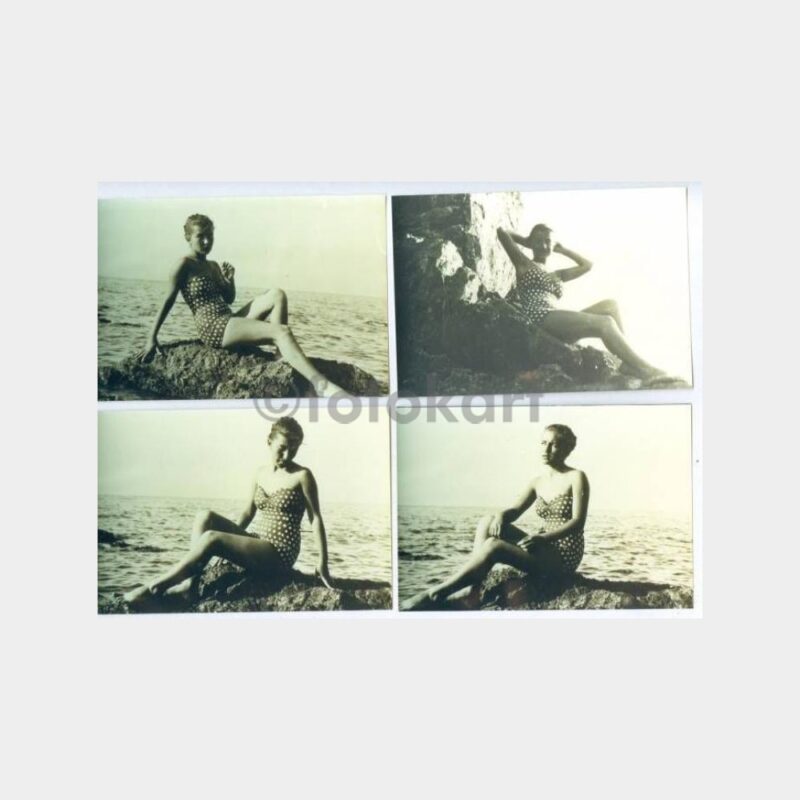 1970 Mayolu Kız Albüm 5 Adet Fotoğraf - Görsel 2