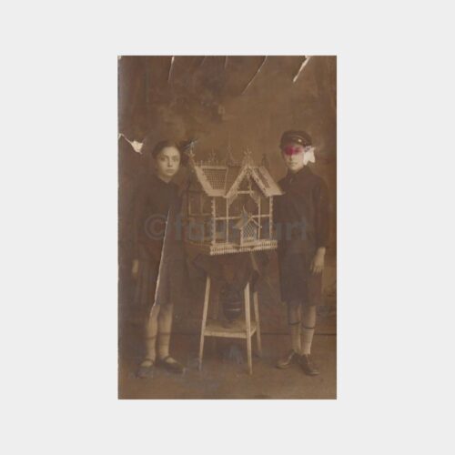 1927 Model Ev Yapan Çocuklar Fotoğraf