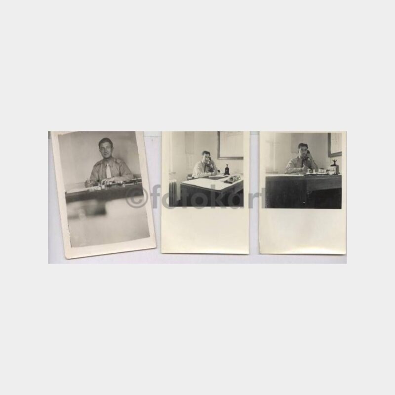 Müdür Masası Konulu 3 Adet Fotoğraf