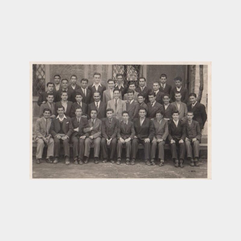 1941 Okul 5-C Sınıfı Grup Görünüş Fotoğraf