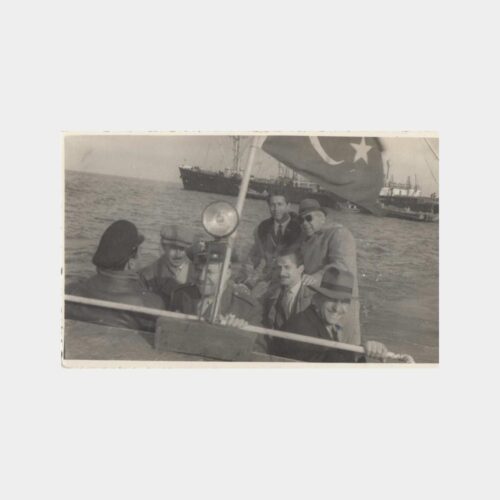 1960 Polis Deniz Botunda Grup Fotoğraf