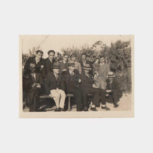 1933 Şapkalı Baylar Grup Fotoğraf