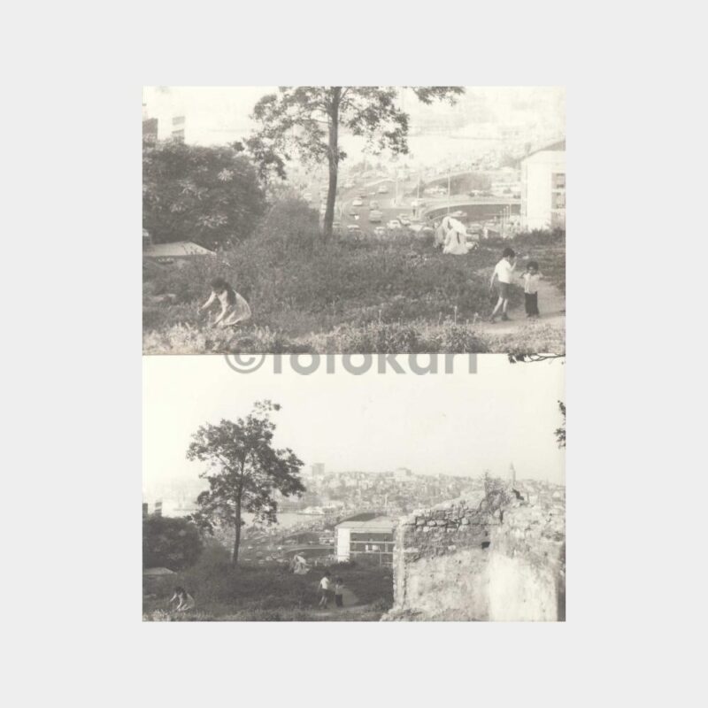 1966 Zeyrek Sırtları Unkapanı Görünüş 2 Adet Fotoğraf