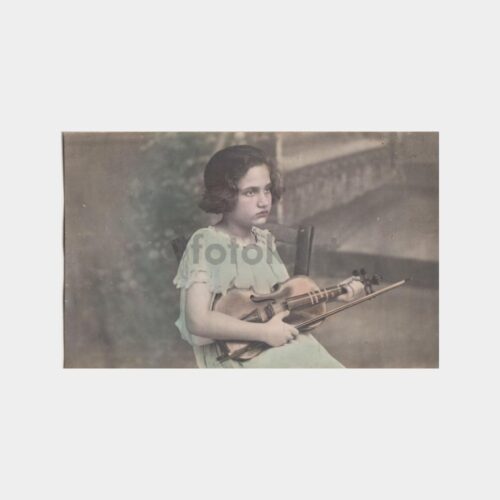 1930 Kemancı Kız Güzel Fotoğraf