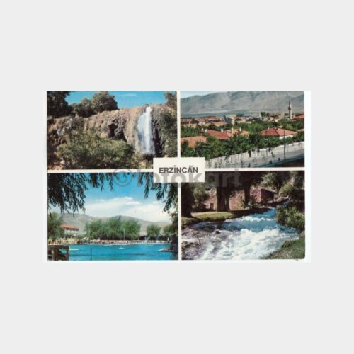 1974 Erzincan 4 Görünüş Kartpostal