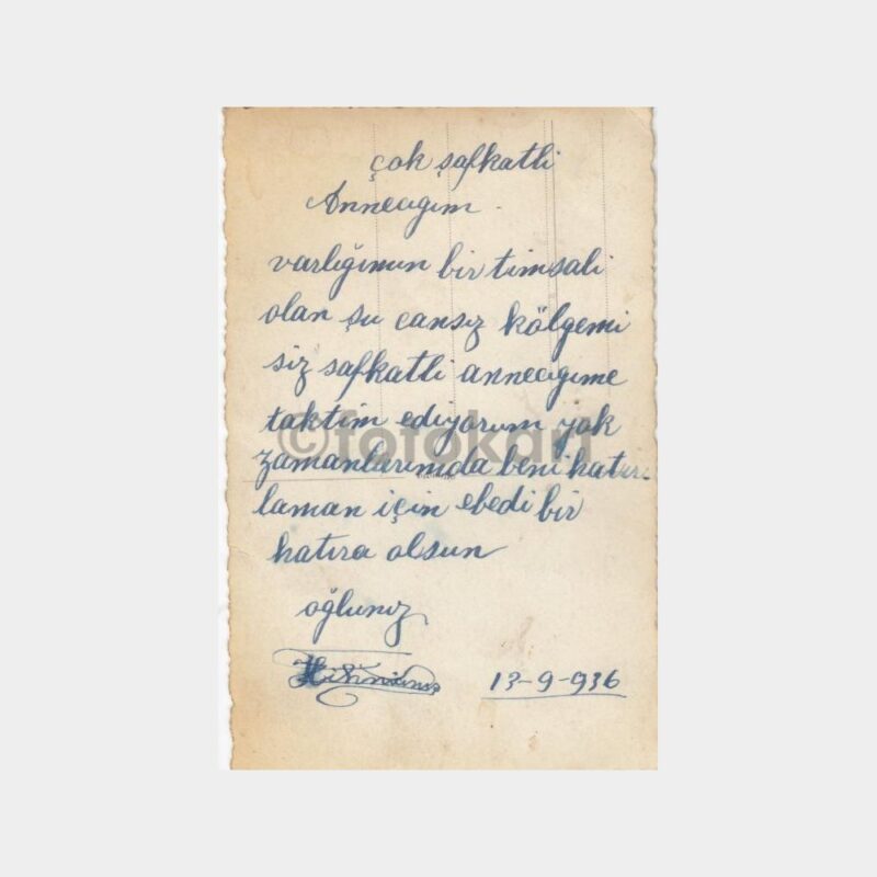 1936 Askeri Öğrenci Fotoğraf - Görsel 2