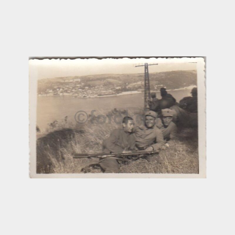 1940 Boğaziçi Sırtları Askerler Fotoğraf
