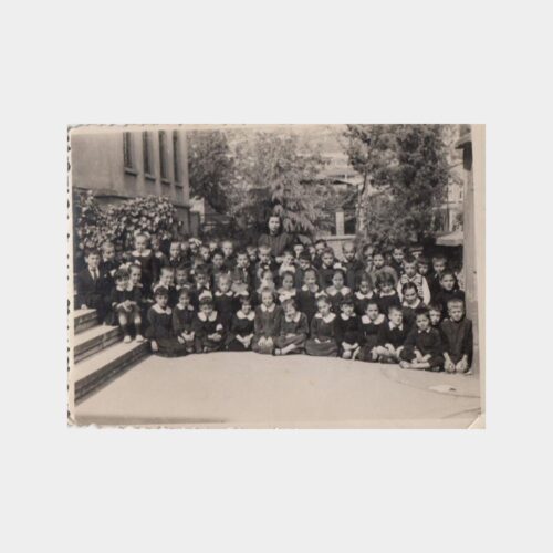 1950 İlkokul Okul Öğrenci Grubu Görünüş Fotoğraf