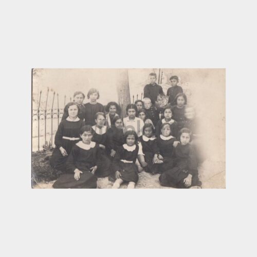 1950 Kız Okul Öğrenci Grubu Görünüş Fotoğraf